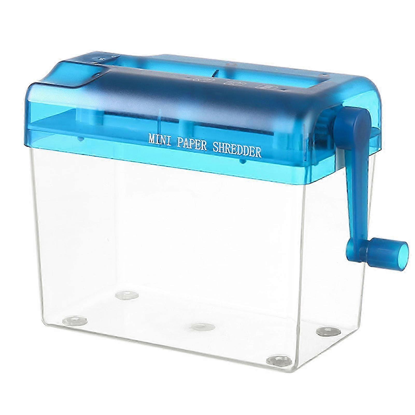 Portable Paper Shredder -  Sheet Capacity, Anti-slip Mini Hand Shredding Tool for Home & Office