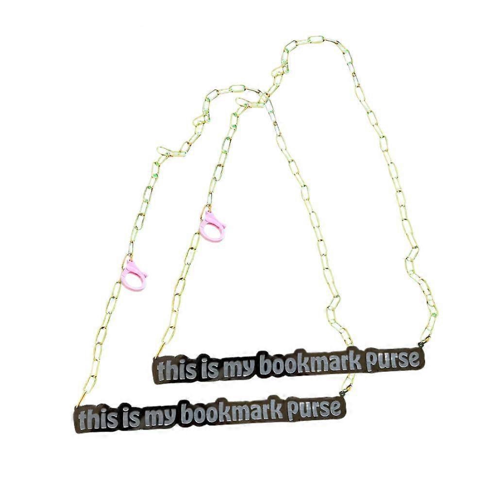 Bookmark Wallet Strap Elegant Dual Purpose Page Keeper and Purse Chain with Secure Lobster Clasp Minimalist Reading Gift