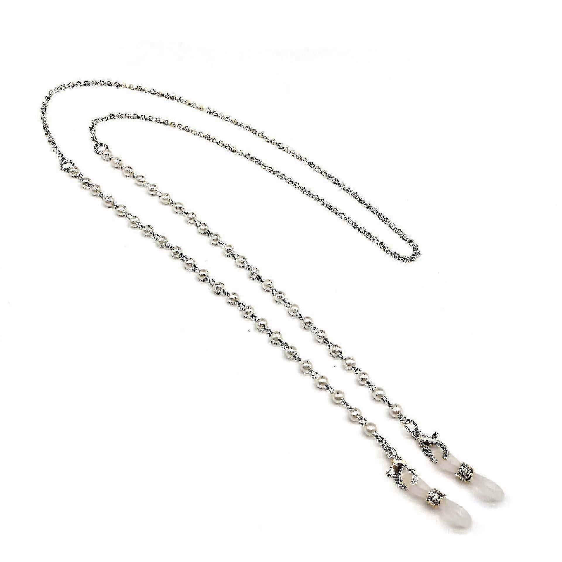 Pearl Fine Grain Glasses Chain: Simple, Non-slip, Anti-lost Eyewear Accessory for Secure Fit