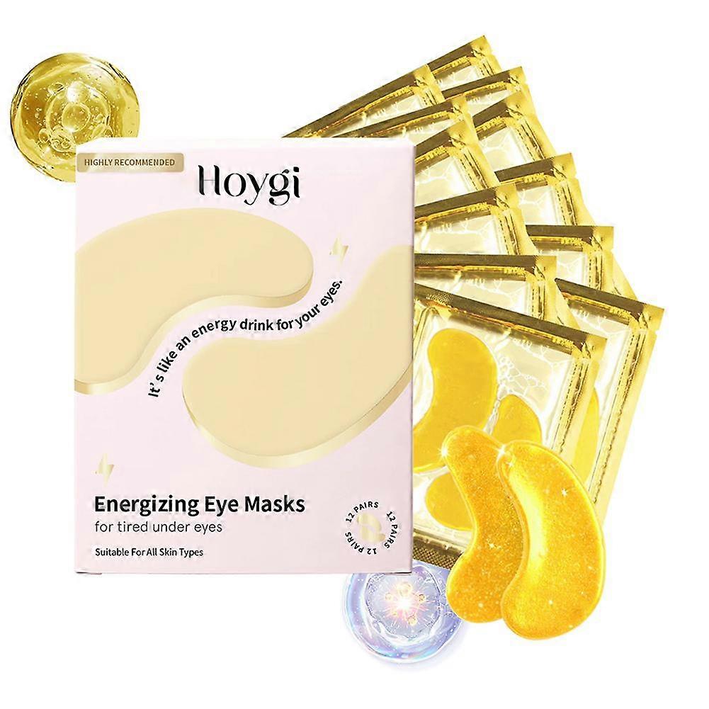 Energizing Eye Masks 12 Pcs Anti Aging Moisturizing Reduce Dark Circles Wrinkles