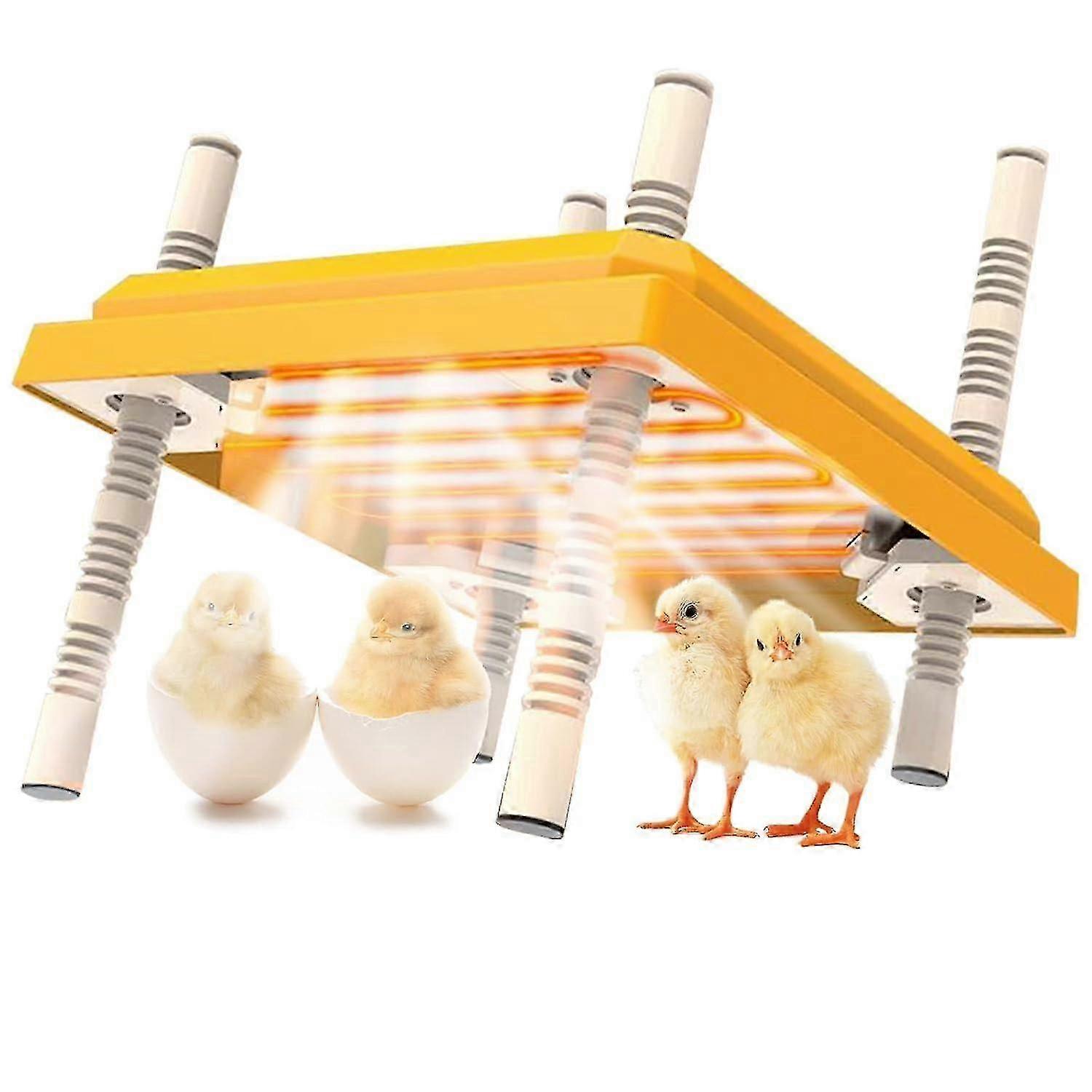 Chick Brooder Heating Plate,Adjustable Height and Angle Chick Brooder,Safe Incubators Alternative to Heat Lamps and Hens,for Chicks/Ducks Thermostat (