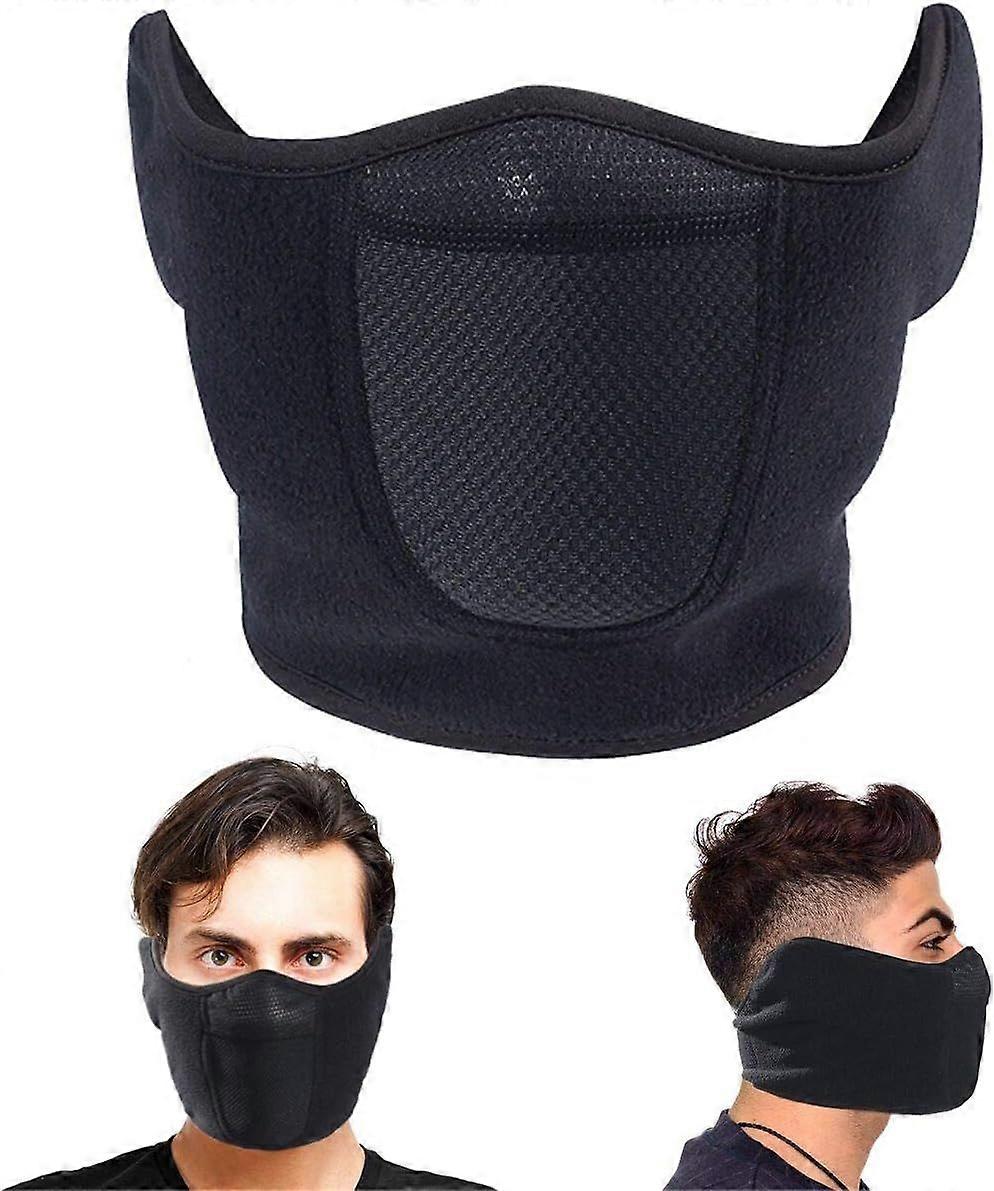 Balaclava Half Face Mask Adjustable Fastener Windproof Men Women for Skiing