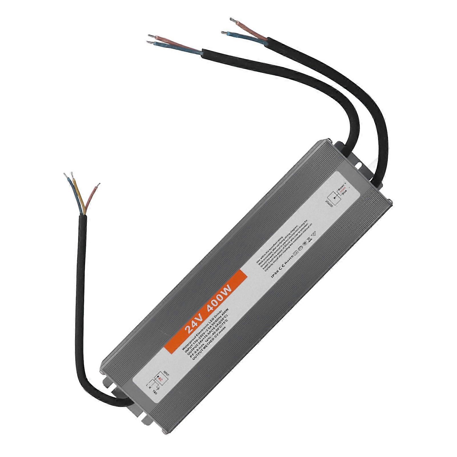 Strong 24V 400W Aluminum Alterer IP67 Evaluated Dustproof Plan Backs Wide Temperature Extent  20℃ To +60℃ Multicolor