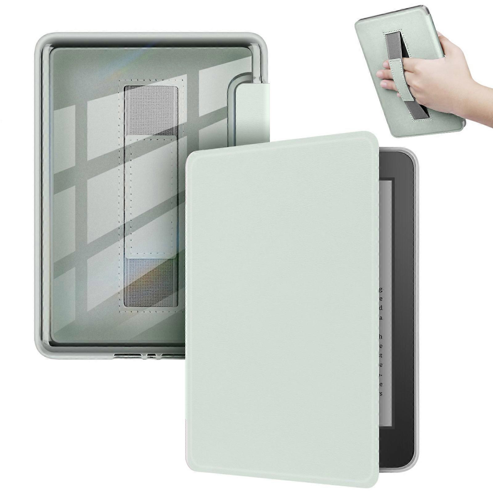 Ergonomik Saplı Koruyucu Kılıf, E-kitaplar, Beyaz Kağıtlar (6/5/4) İçin, Parmak İzi Önleyici Manyetik Uçlu, Açık Yeşil Renk