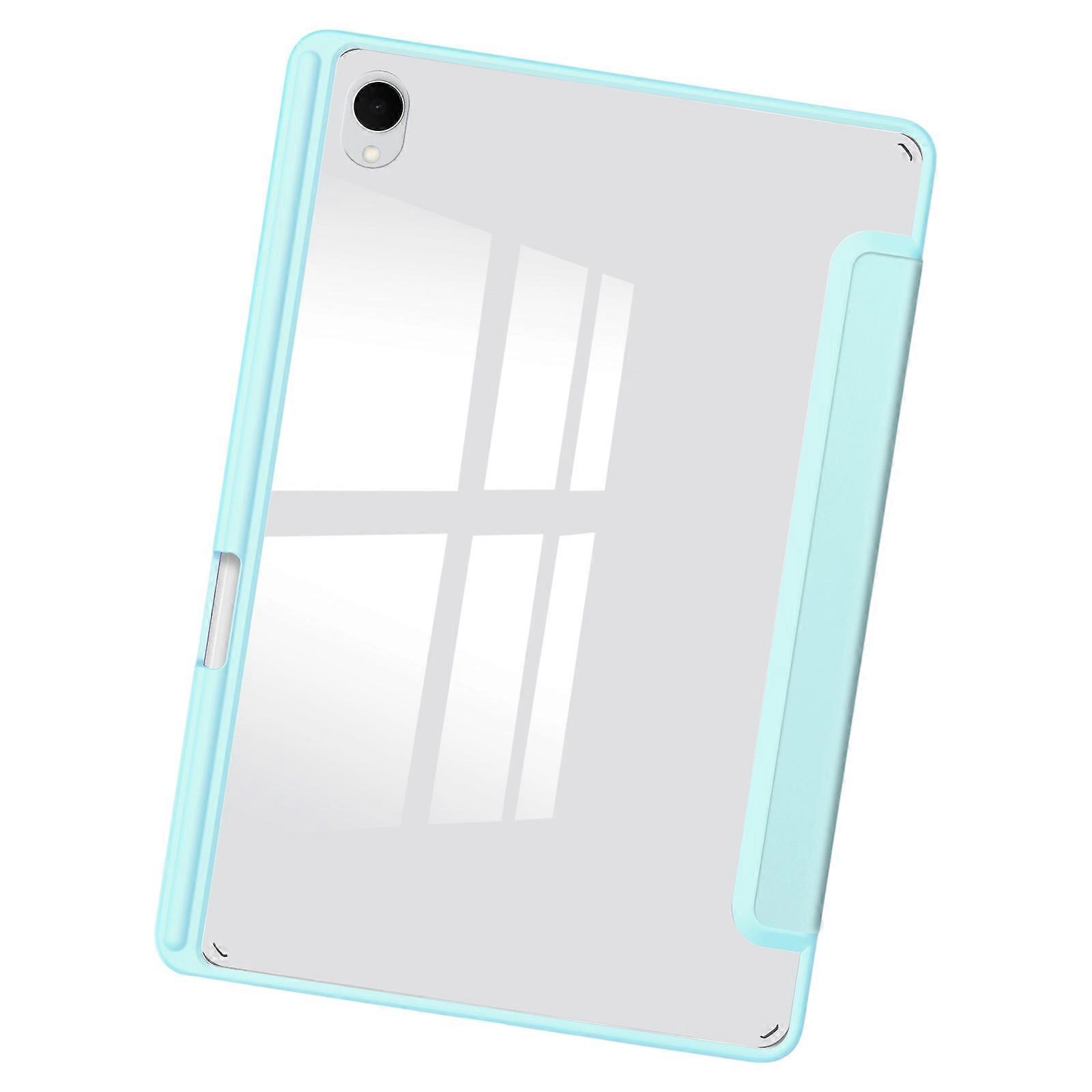 Clear Protective Case for Tab S11 Tablets Integrated Pen Slot AntiScratch Surfaces for Tab S11  Sky blue