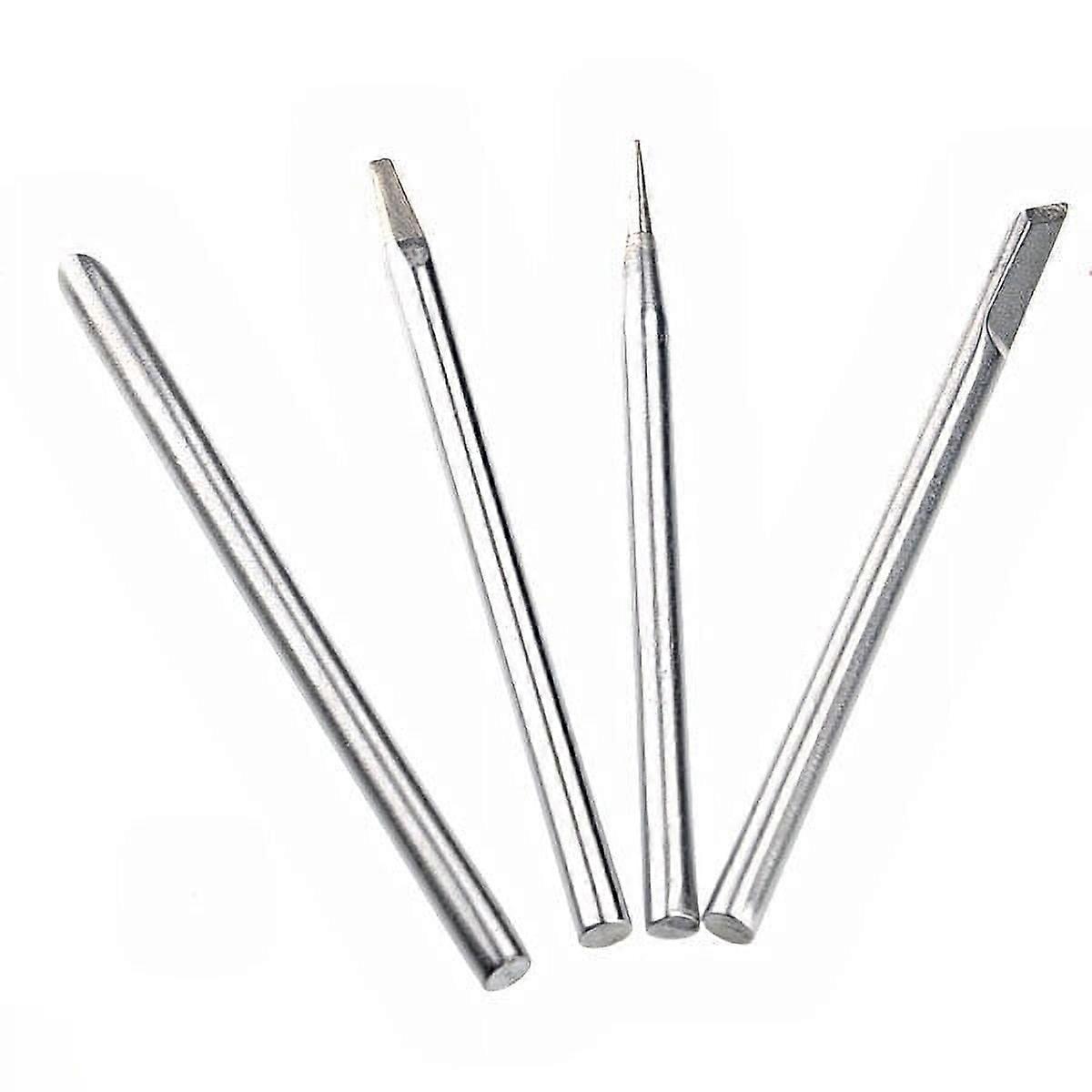 Iron Bit 4-in-1 30W Replacement -free Soldering Iron Tips Set (Silver) Soldering Iron Bits