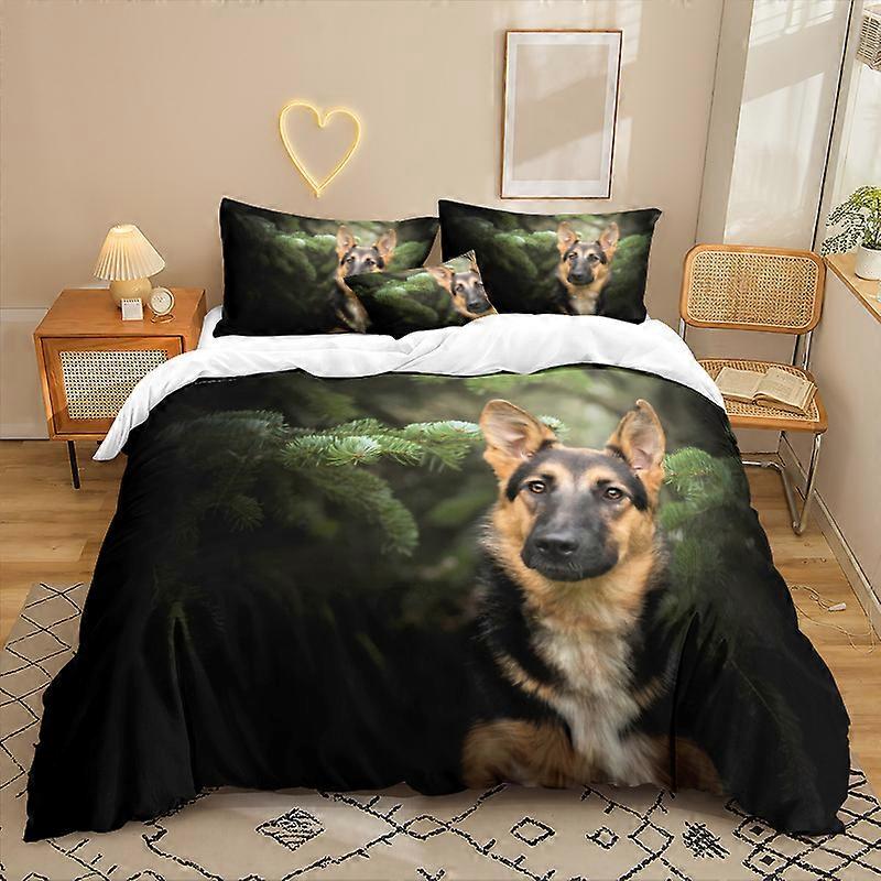 Wild Wolf Series 3D Digital Printed Three-Piece Bedding Set (Sheets & Duvet Covers)