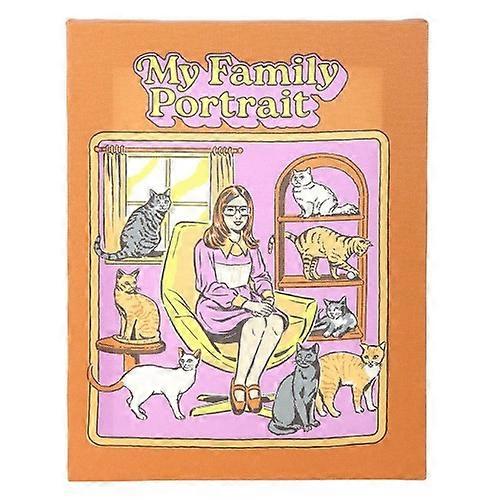 Steven Rhodes My Family Portrait Canvas Plaque