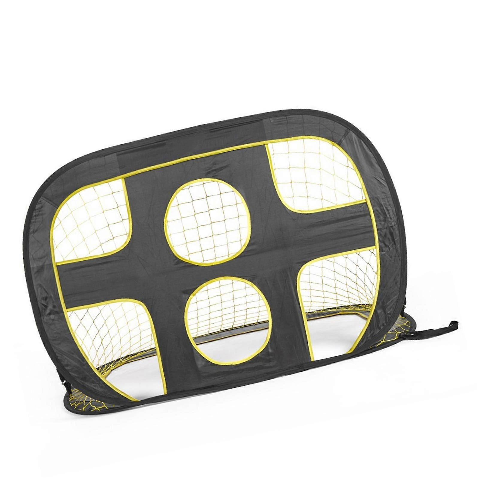 2 In 1 Football Goal Posts for Kids Poped up Goal Children Targets Goal Net Foldable Soccer Goal Net Football Training Multicolor