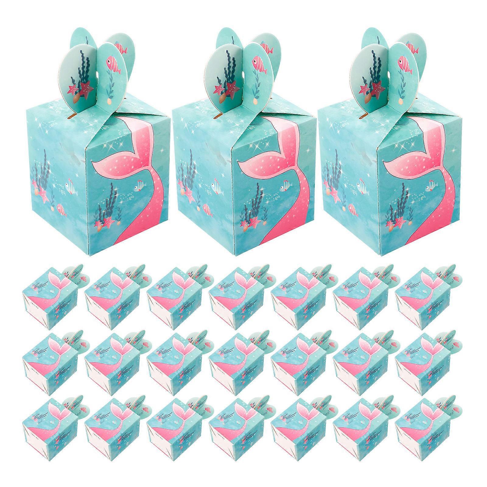 50pcs Decorative Packing Boxes Small Paper Chocolate Candy Boxes Present Boxes