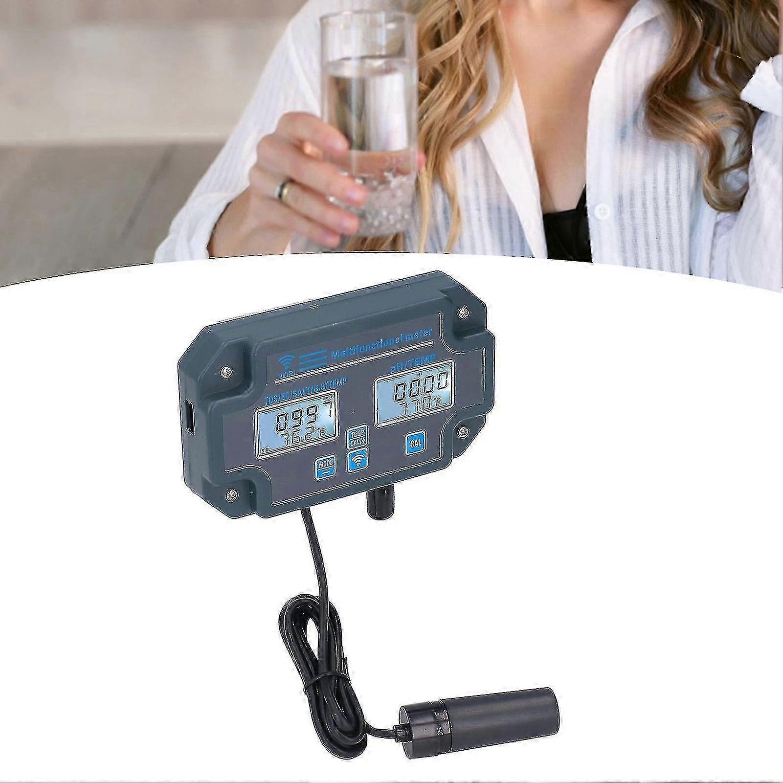 PHW3988 Multiparameter Water Quality Tester APP Remote Control PH EC TDS SALT S.G Temperature Meter Online Monitor