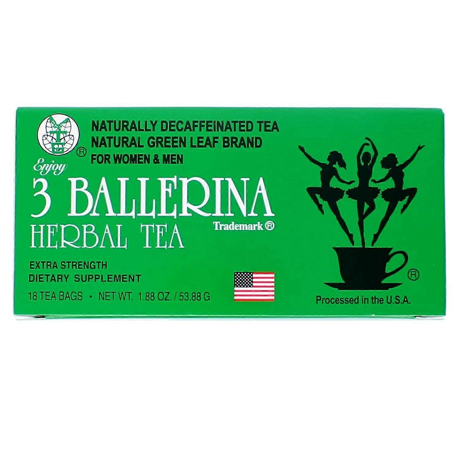 3 Ballerina Tea, boisson diététique extra forte, 18 sachets de thé
