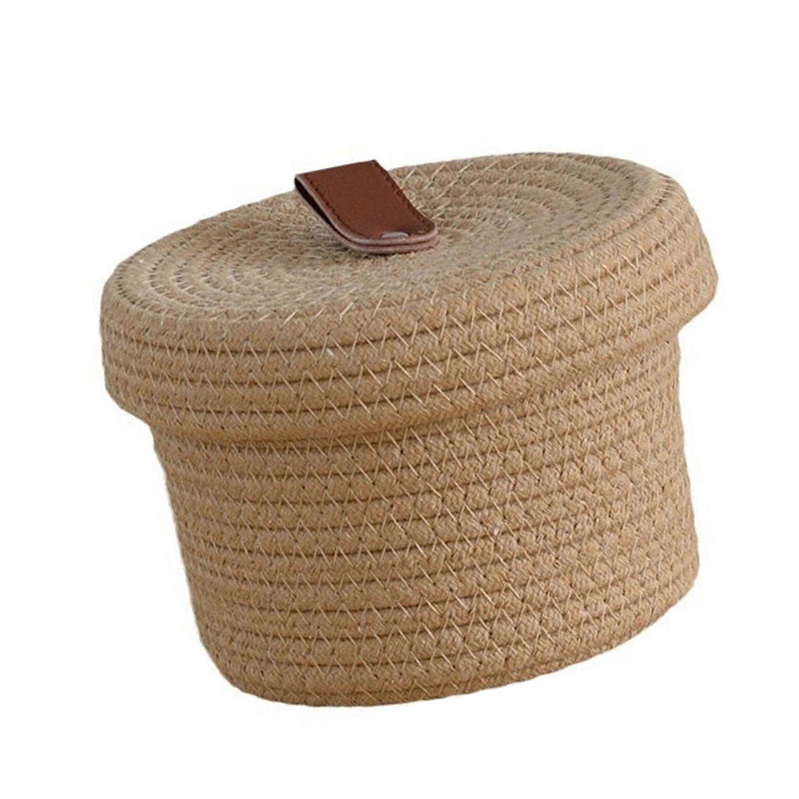 Practical Cosmetic Storage Box Spacious Cosmetic Storage Solution Woven Container For Home Or Professional Use  S