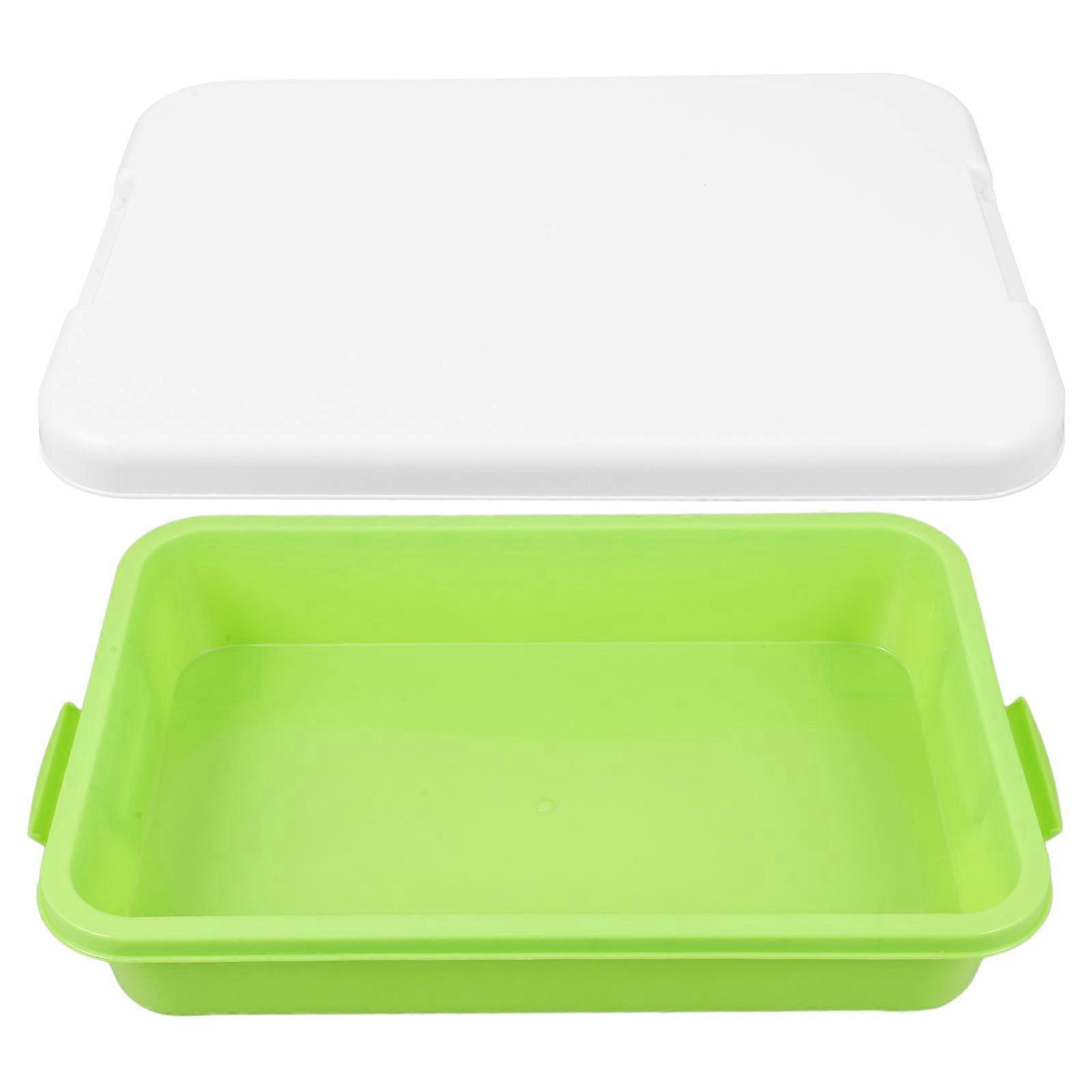 Plastic Sandbox Box for Storage Use Portable Sandbox with Lid Sand Tray Toy