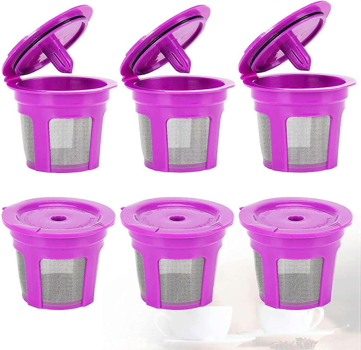 6 Pcs K Cups Coffee Filters Reusable and Refillable