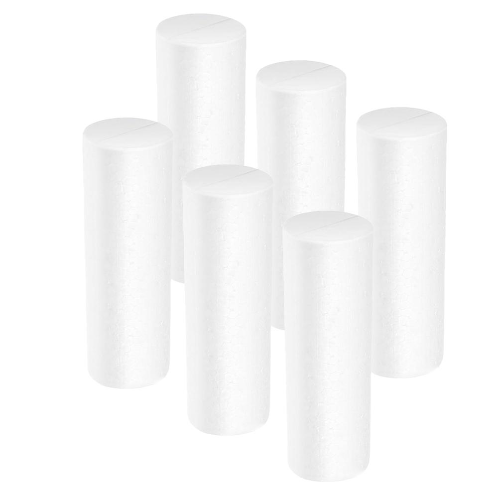 Foam Cylinders For Crafts Early Education Geometric Modeling Enhancement 11.8x2.8x2.8in 6Pcs