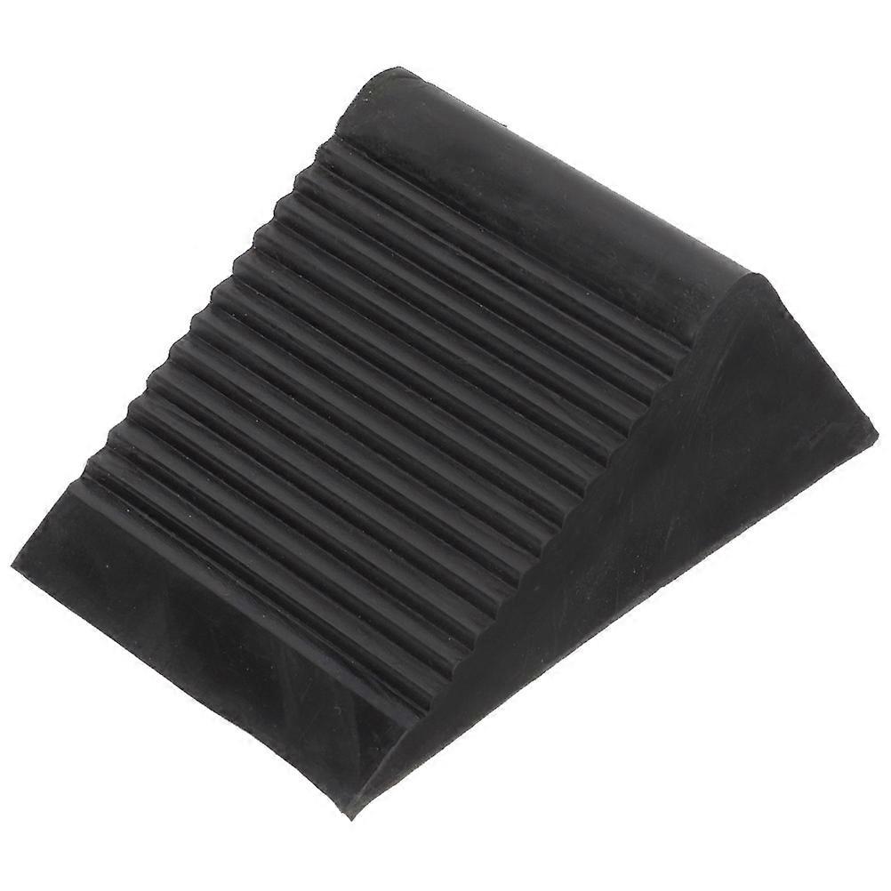 Hjulkloss for bil, bærbar hjulstopper for gummi, svart