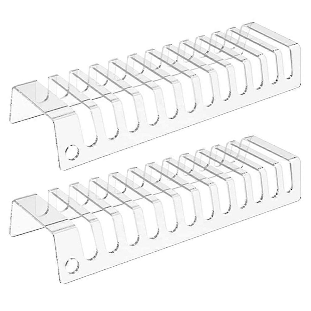 Transparent Acrylic Hat Display Holder for Desktop with 2Pcs Stands