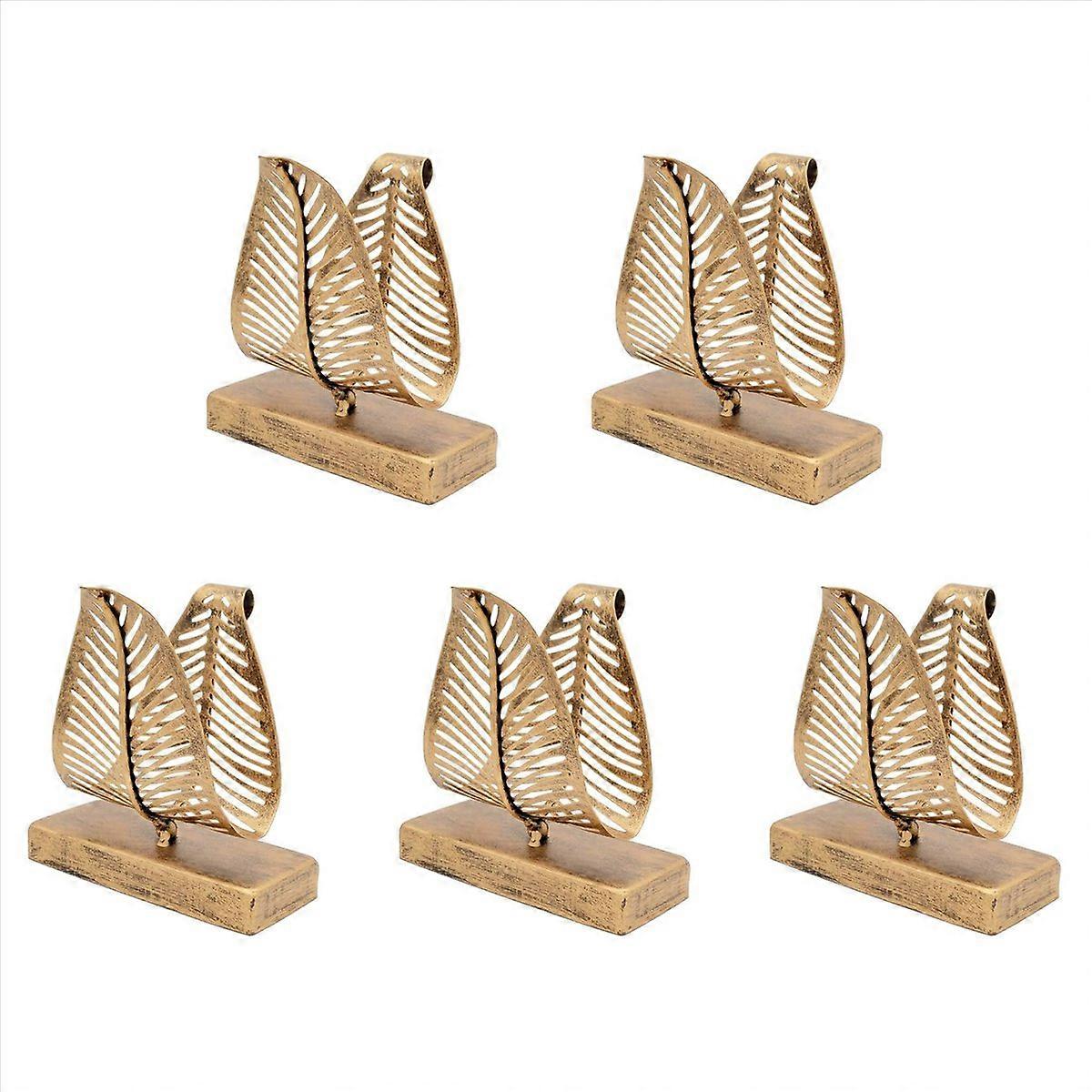 Freestanding Modern Napkin Holder with Leaf Design