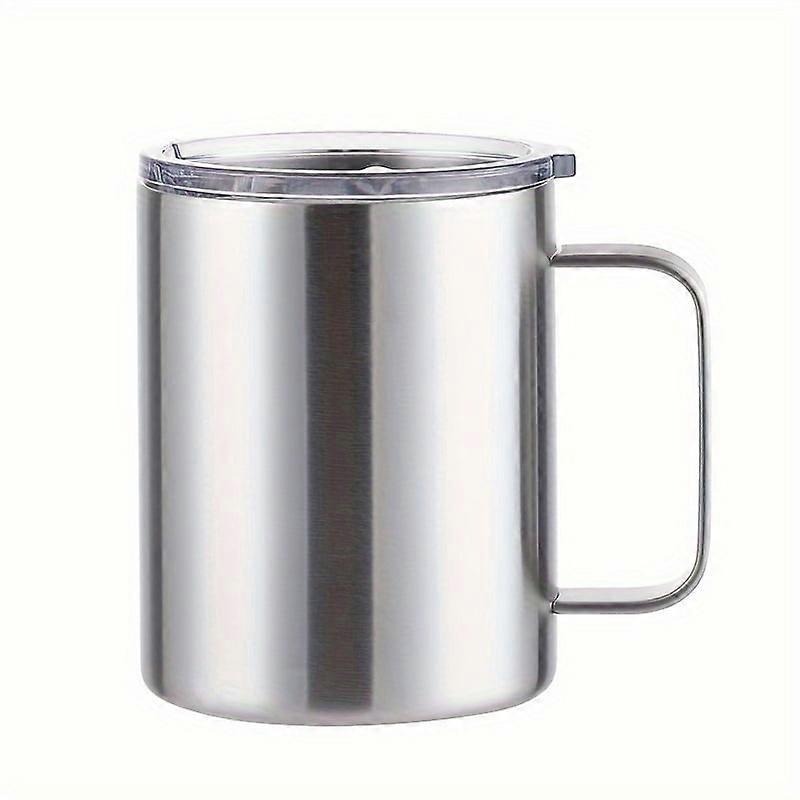 1 ks prémiový izolovaný hrnek na kávu z nerezové oceli s víčkem o objemu 355 ml - nádoba na teplé i studené nápoje pro dvě sezóny - ideální dárek