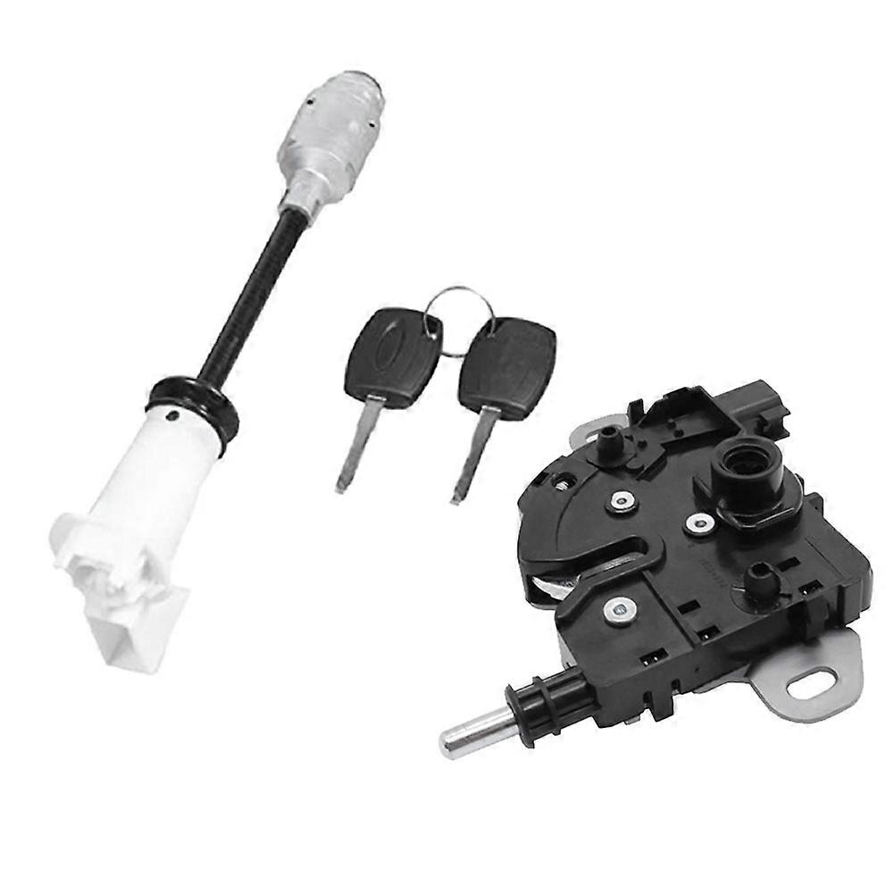 Engine Bonnet Hood Lock with Long Rod Release Lock Latch and 2 Keys for Ford Focus MK2 2004-2012 1343577 4M5AA16B970BA