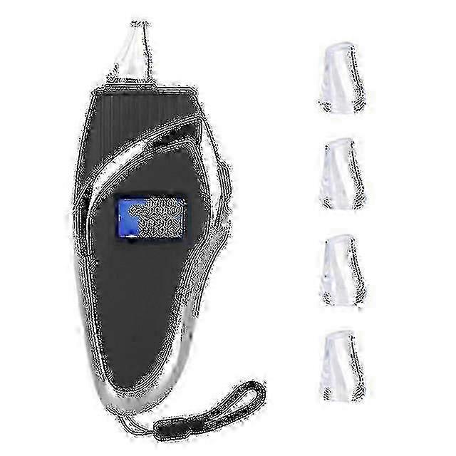 Handheld Digital Breath Alcohol Tester With Backlit Lcd Display Lanyard For Personal Safety Checks_1