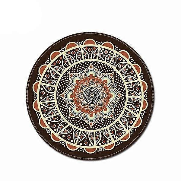 Round Mouse Pad with Bohemian Pattern multicolor
