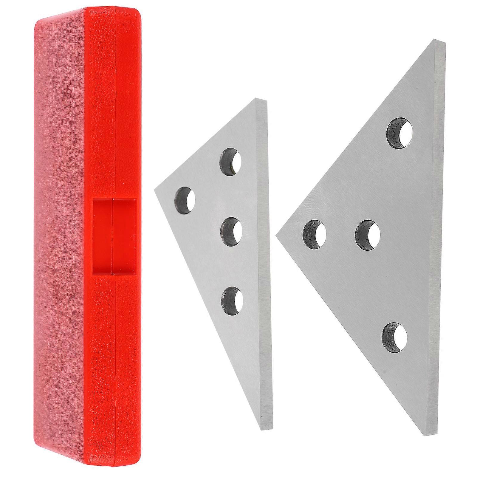 Industrial Angle Calibration Gauge Set 2Pcs Silver