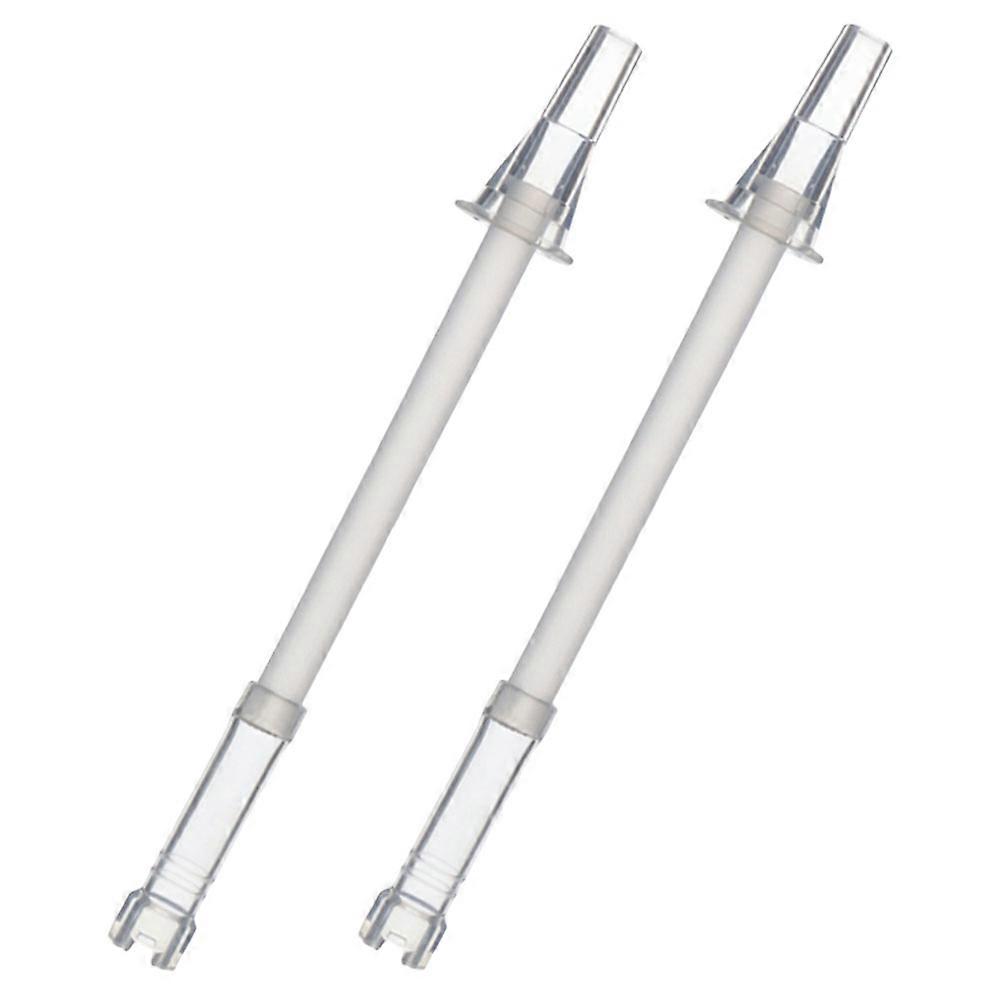 Reusable Straw Silicone Drinking Straws for Drinking Use 2Pcs Transparent