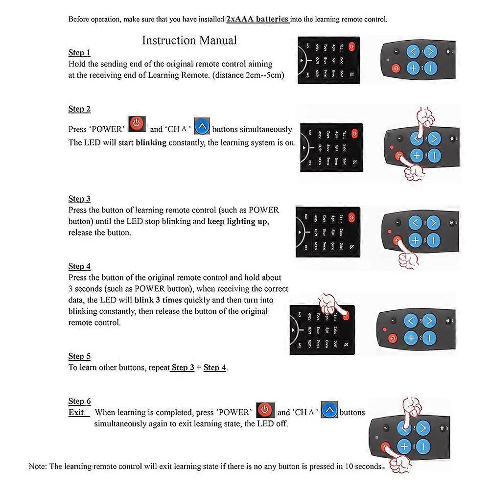 Universal Learn Remote Control for TV STB DVD BOX DVB Lighting , Smart Controller Copy Code From Old Controller