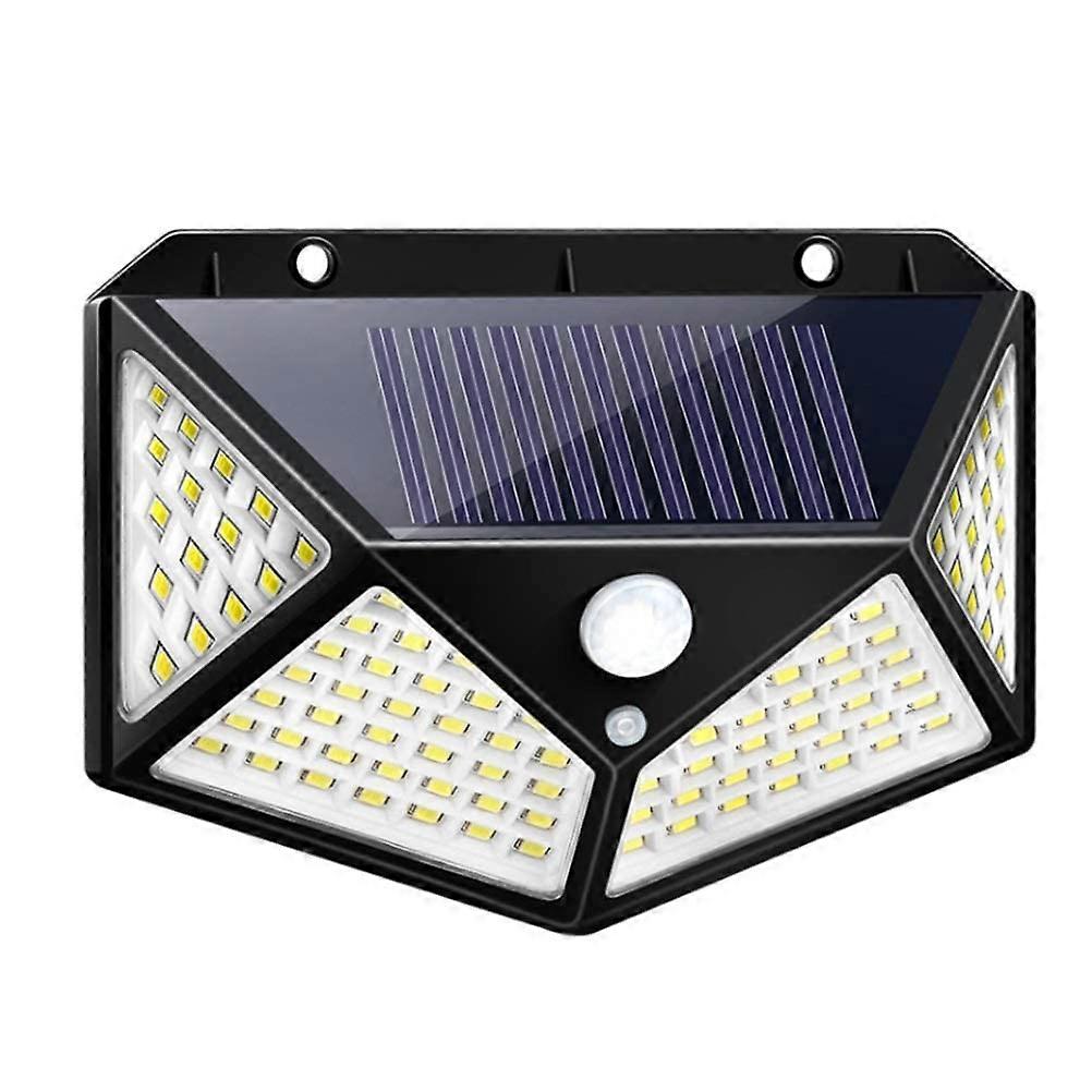 Solar Outdoor Lights with Smart Motion Sensor, IP65 Waterproof LED Security Lighting for Garden, 4pcs 102LEDs + 2pcs 100LEDs