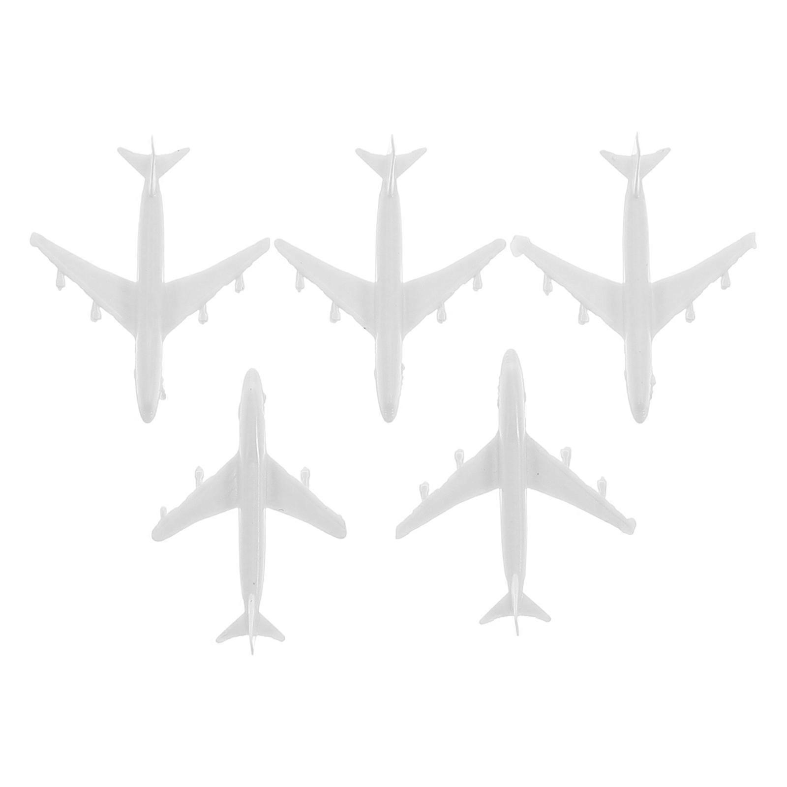 Airplane Model Airport Facility Crafted Plastic for 5Pcs Miniatures