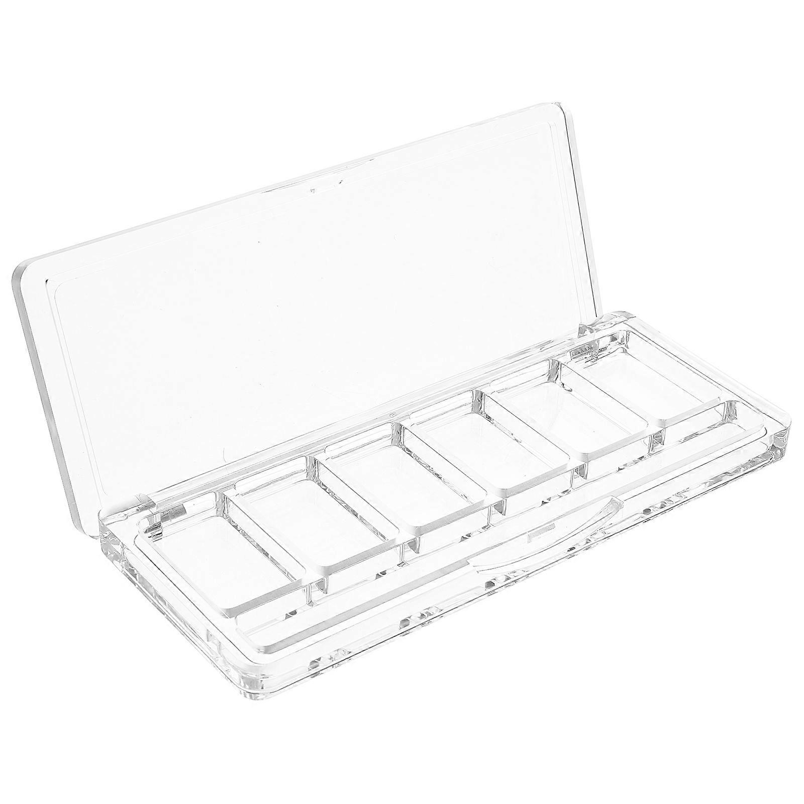 Empty Eyeshadow Palette Clear Makeup Palette for Storing 6 Compartments