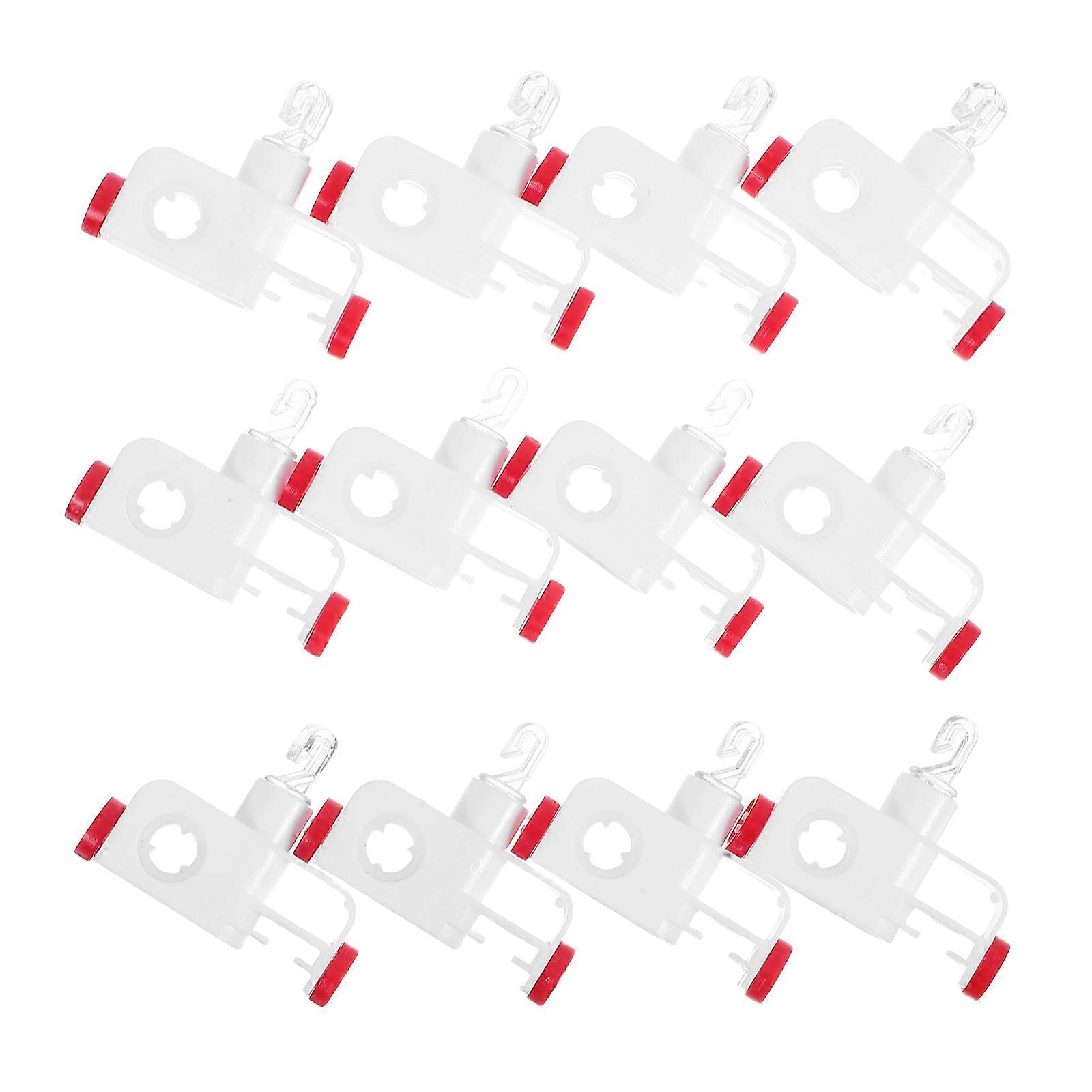 Ceiling Curtain Track Roller Curtain Accessory for Smooth Movement 12Pcs