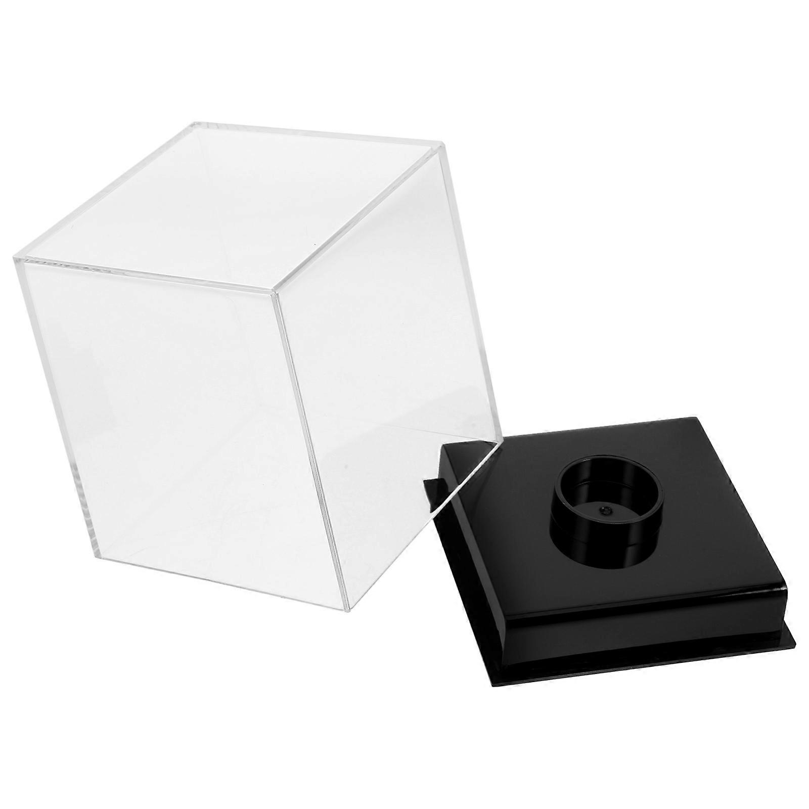 Baseball Display Case Acrylic for Storage Clear Square Ball Holder
