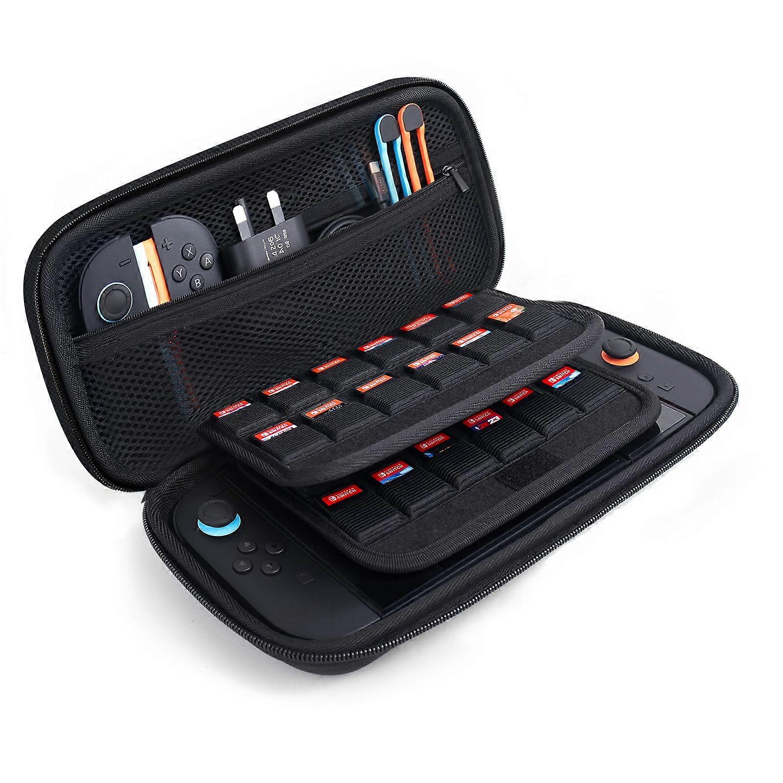 Carrying Case for Nintendo Switch 2 with 24 Game Card Slots, Slim WaterResistant Hard Shell