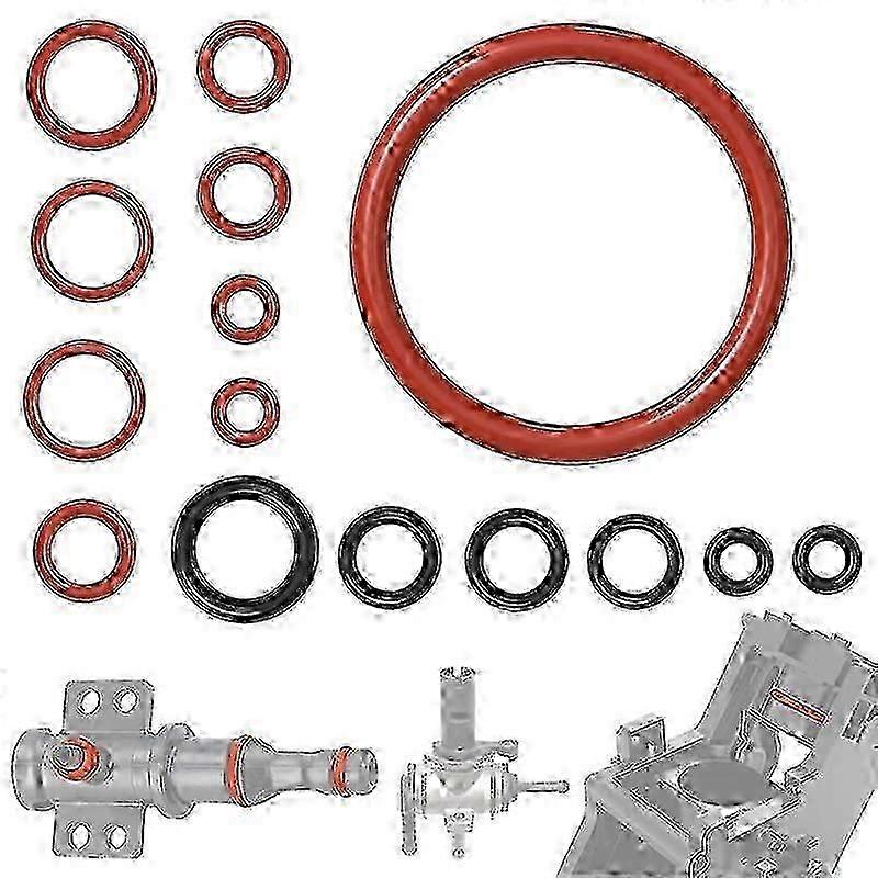 Silicone O-Ring Set for Saeco Spout Connector - 15Pcs Seal Kit