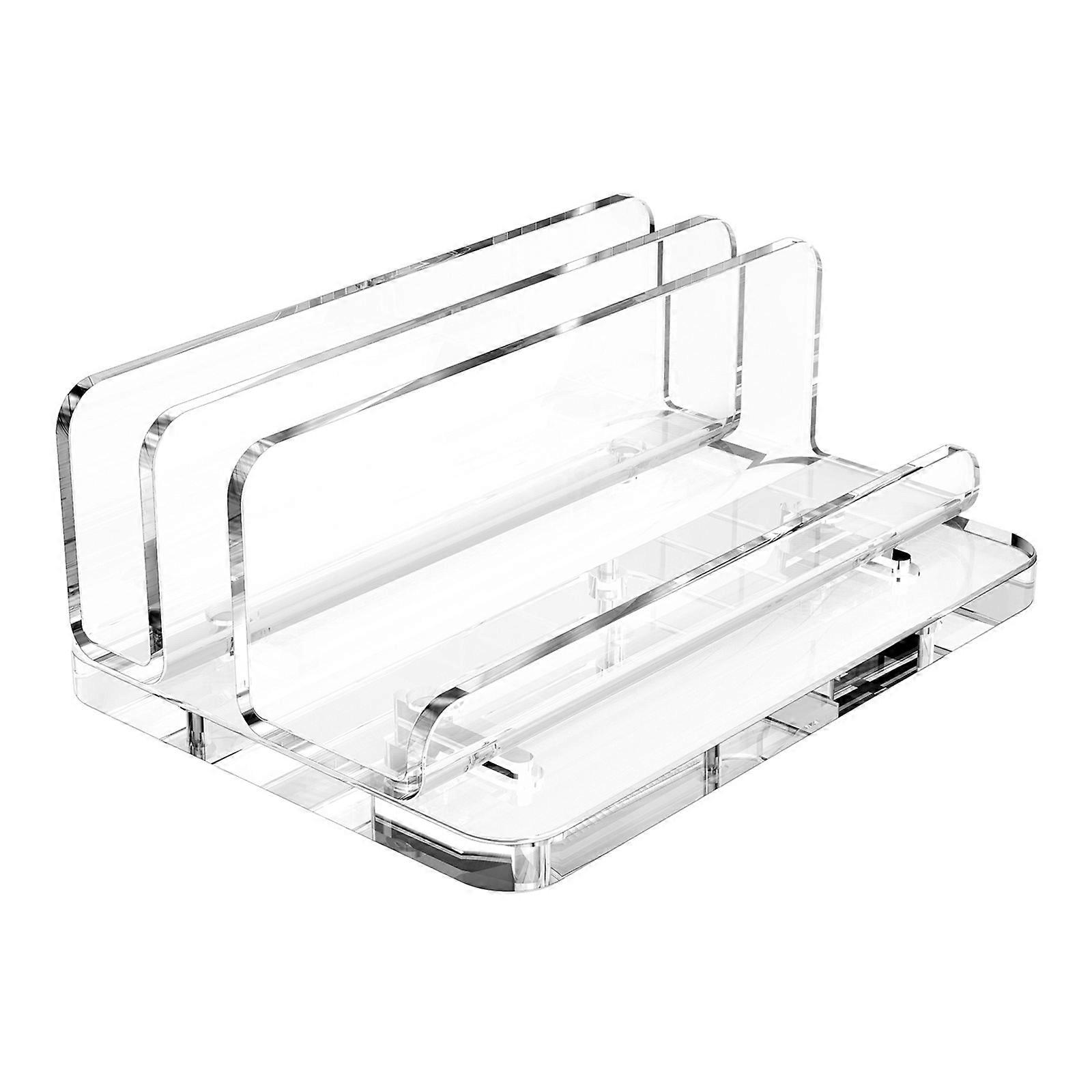 Vertical Laptop Stand for Desk Laptop Holder Space Saving Acrylic Laptop Stand Support Rack For Laptop Notebook Multicolor