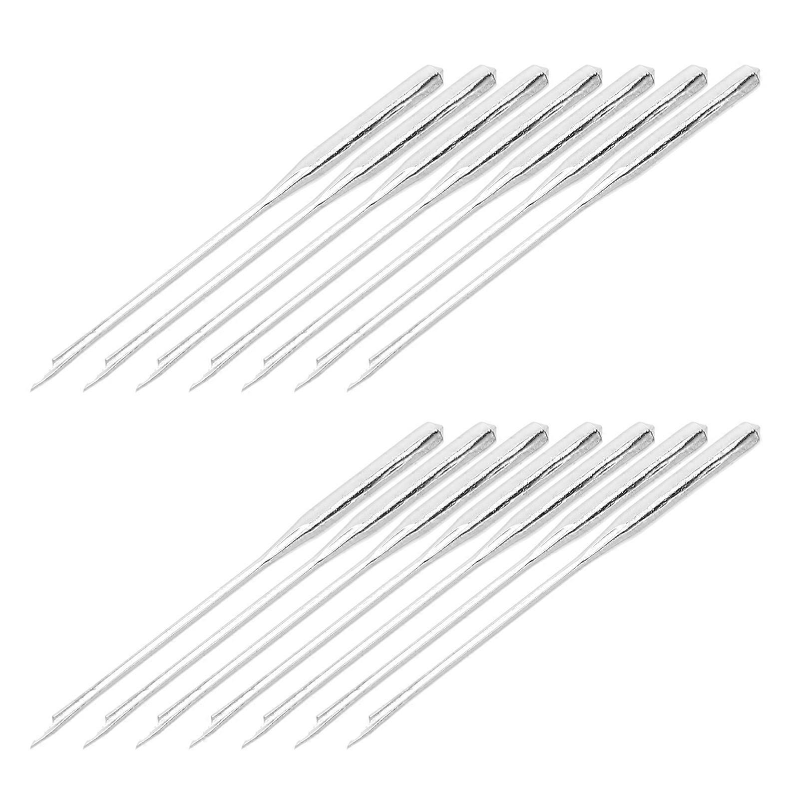 Silver Sewing Machine Needles for Thick Fabric Use 50Pcs Heavy Duty