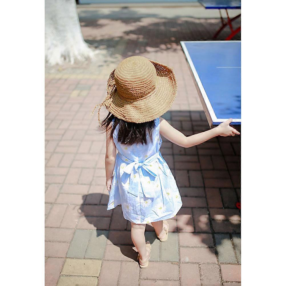 Children Straw Hat Summer Sun Protective Caps for Protection Use