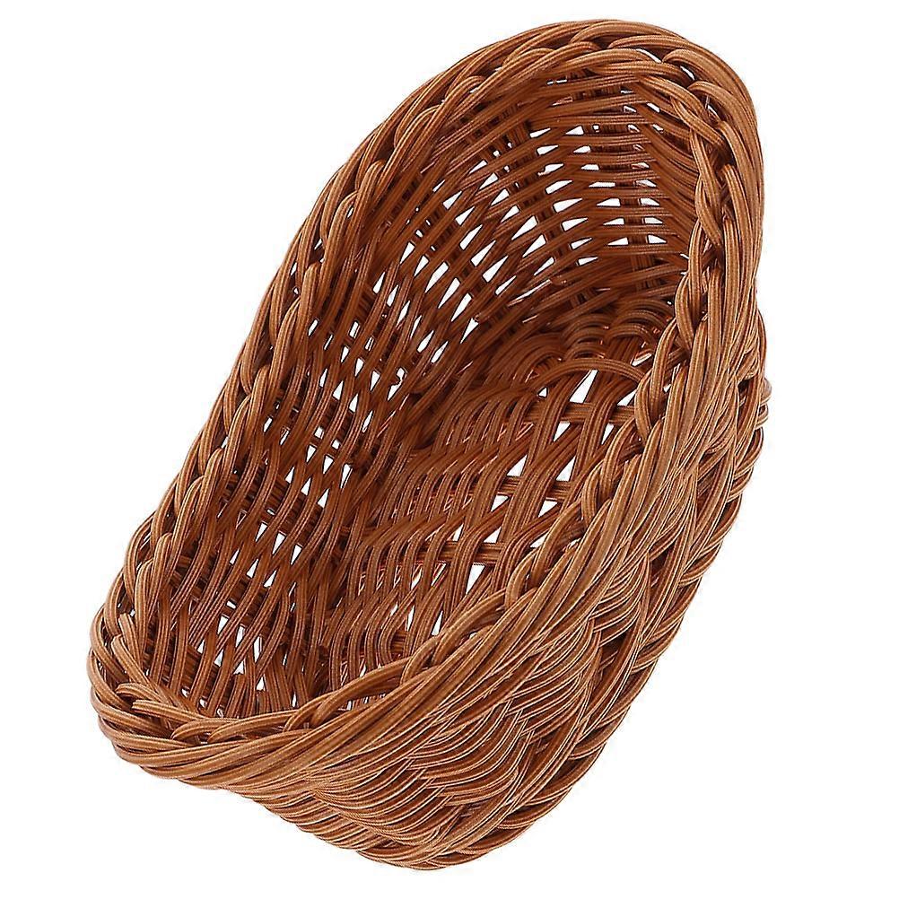 Multi-Function Storage Basket Kitchen Fruit Basket for Daily Use and Home Use Brown 1Set