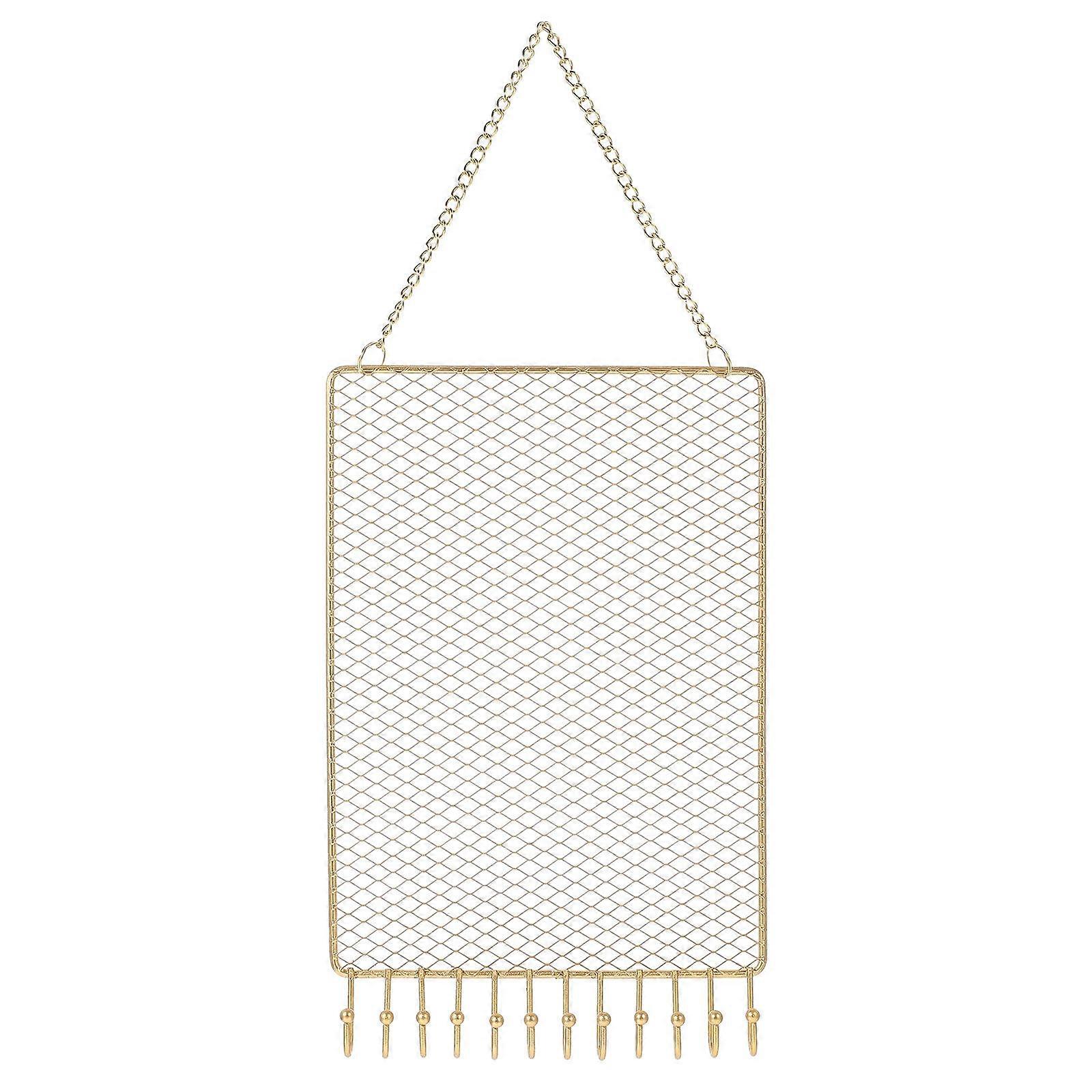 Wall-Mounted Iron Jewelry Rack Hanging Earring Stand for Storage