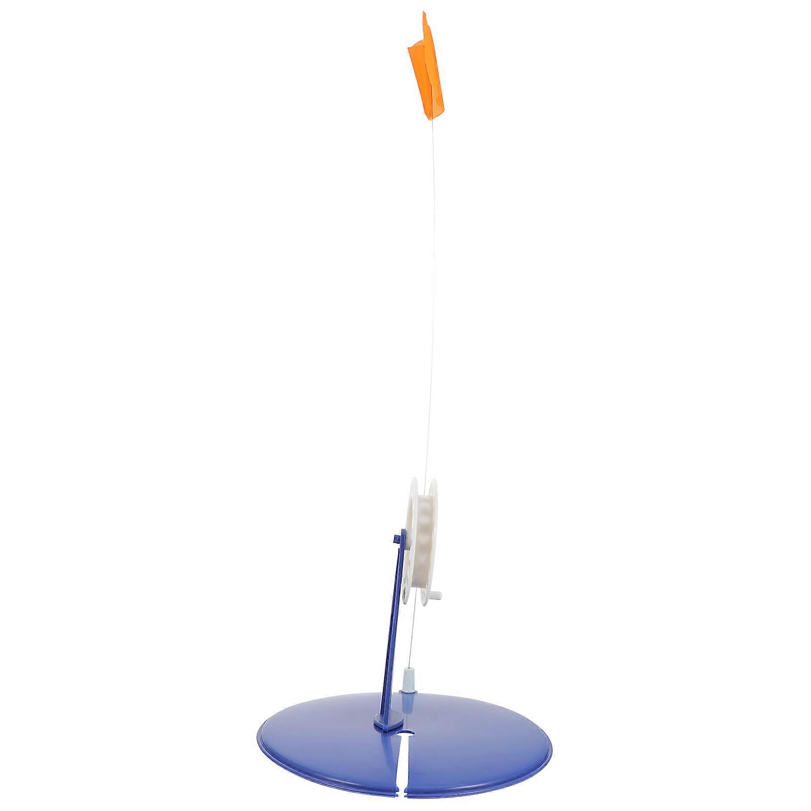 Isfiskeflagg med vippefunksjon, bærbar vippefunksjon, blå