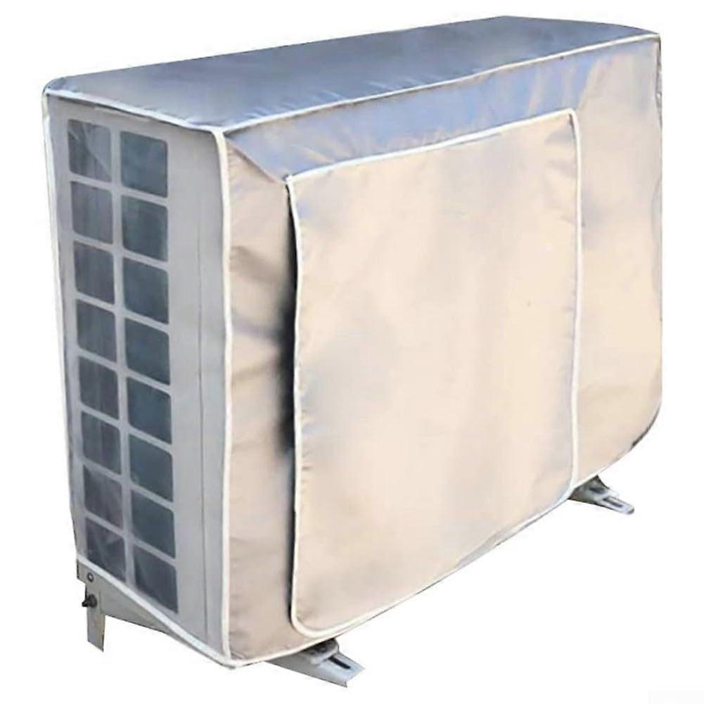Waterproof Air Conditioner Outdoor Cover for Split System, Silver Polyester Dustproof UV Protection Small 1P