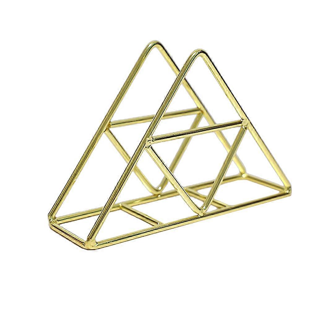 Triangle Napkin Holders Iron Luxury Retro Decor for Table Use 3Pcs Set