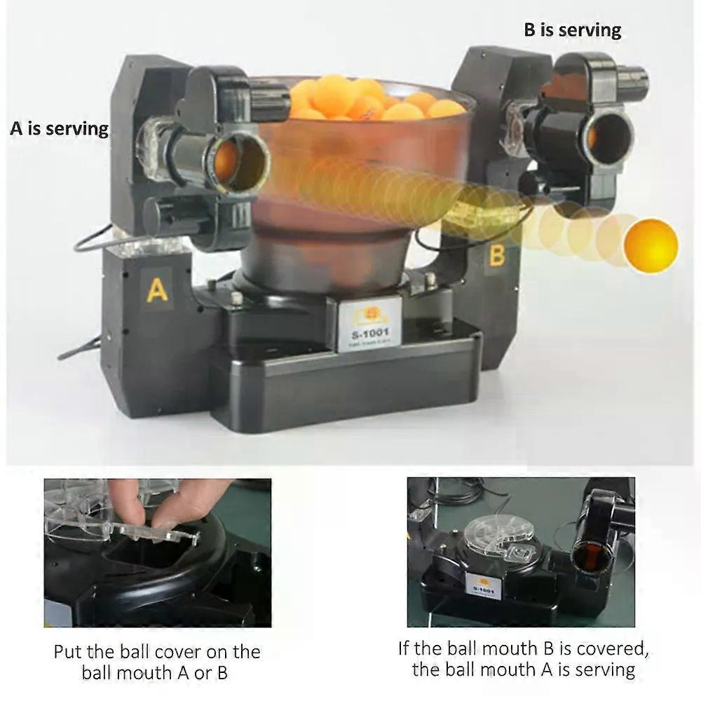 Table Tennis Robot Ping Pong Ball Machine Automatic Table Tennis Machine for Training Excluding table tennis