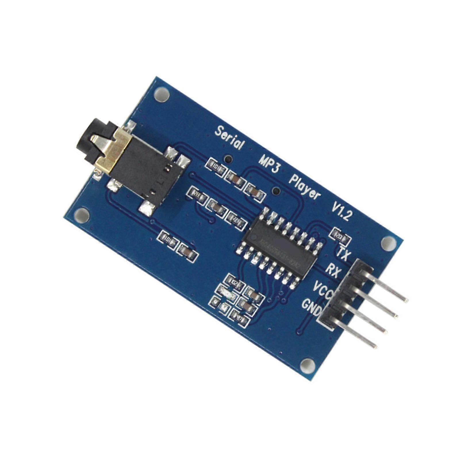 YX5300 UART Control Module MP3 Music Player Module Communication Commercial Application Decoding Board Multicolor