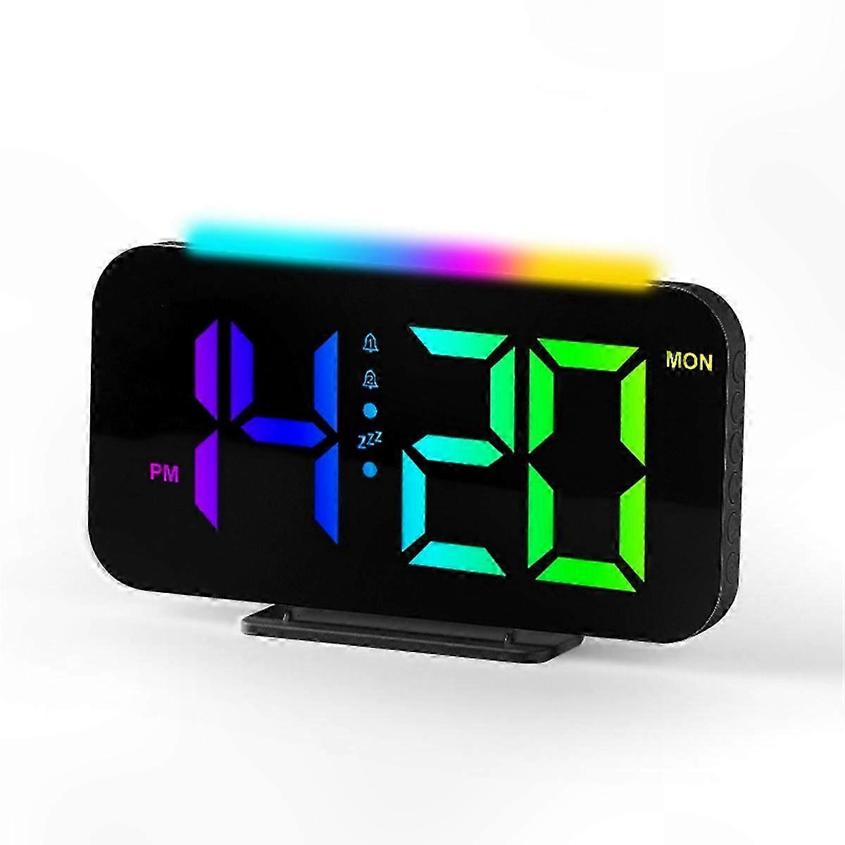 RGB LED Clock with Digital Display and Night Light Functionality