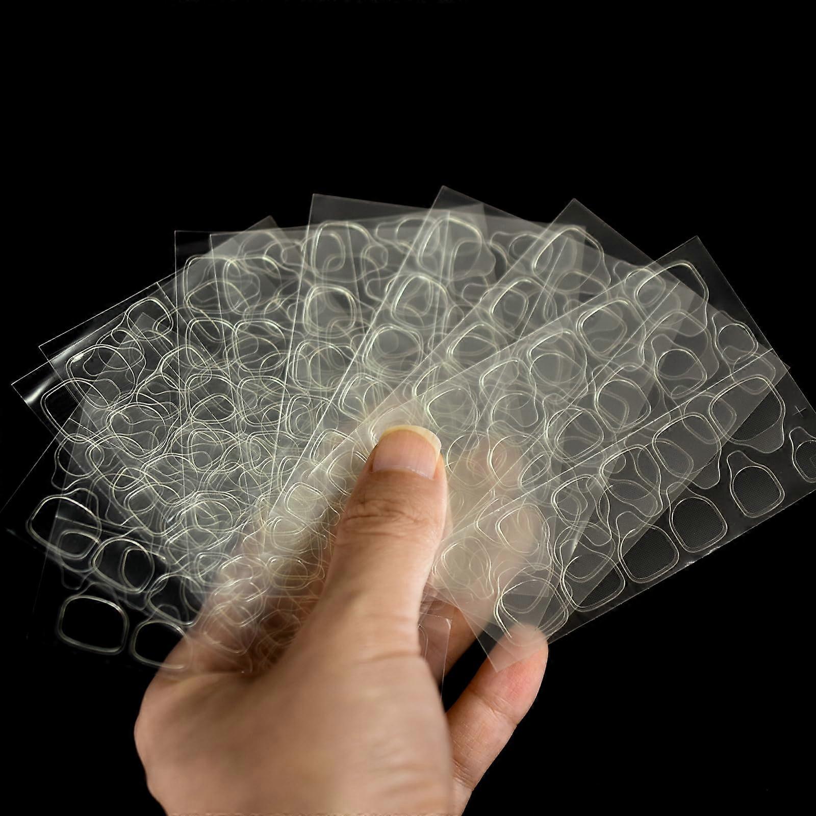 Press On Nail Adhesive Stickers with Secure Waterproof Hold, Reusable Double Sided Tabs 10Pcs