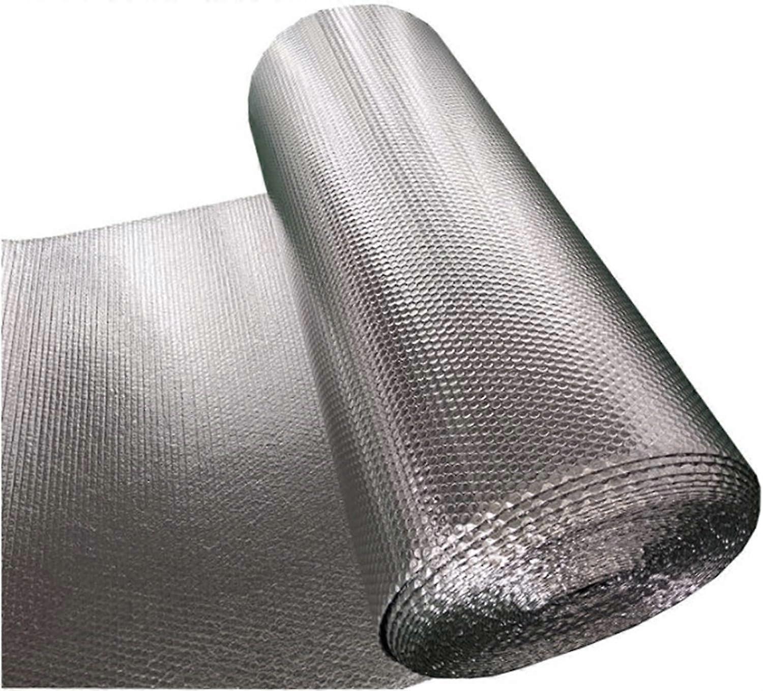 Thermal Insulation Foil Roll Self Adhesive Double Bubble Reflective for Walls Attics 20m